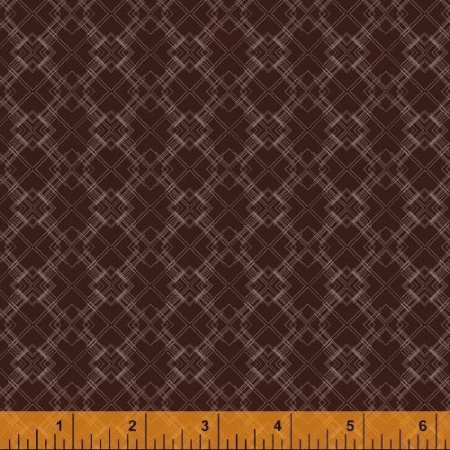 WHM Pottery 51579-7 Burgundy - Cotton Fabric