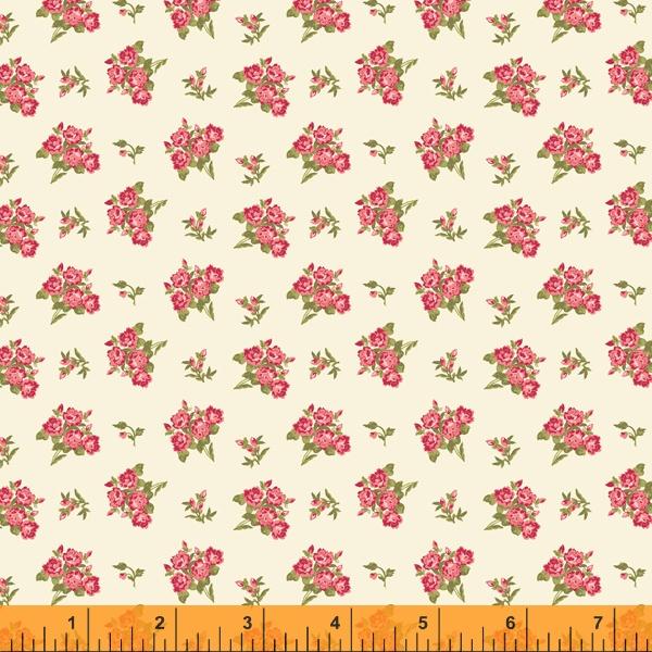 WHM Rowan 52935-1 Rose Bunch - Cotton Fabric
