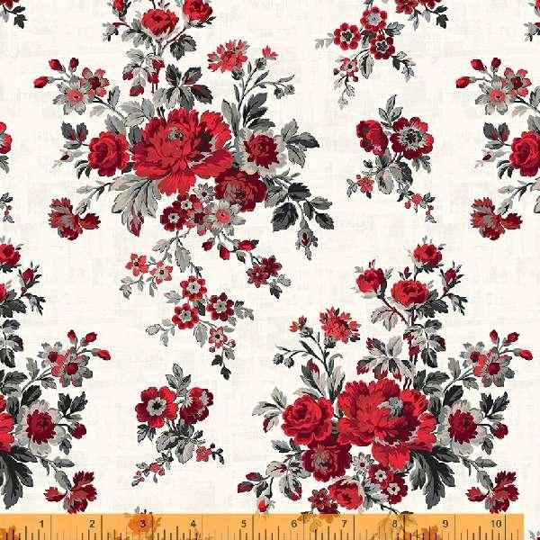 WHM Ruby 53390-2 White - Cotton Fabric