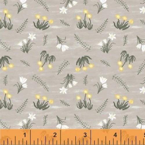 WHM Smitten with Spring 50082-2 Gray - Cotton Fabric