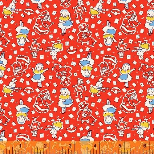 WHM Storybook 51976-1 Red - Cotton Fabric