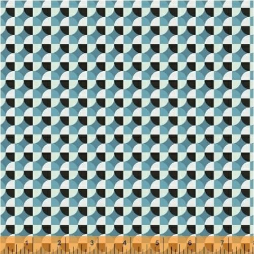WHM Uppercase Vol. 3 50946-2 Turquoise - Cotton Fabric