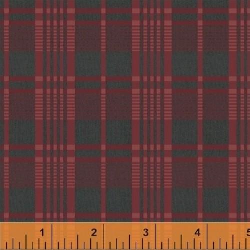 WHM Vintage Blue 50540-1 Red - Cotton Fabric