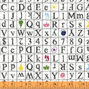 WHM Wordplay 43138-4 - Cotton Fabric