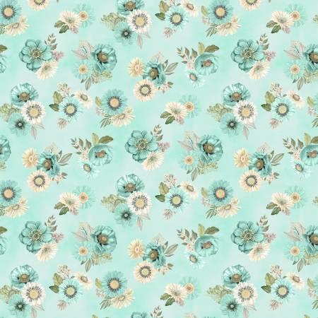 WP Blissful - 27646-771 Teal - Cotton Fabric