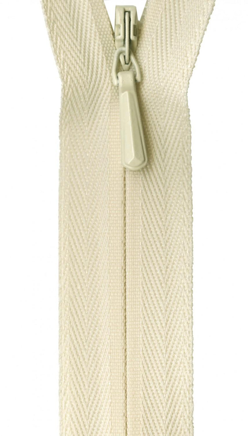 YKK Unique Invisible Zipper 14 Inch Cream - UNI14-801