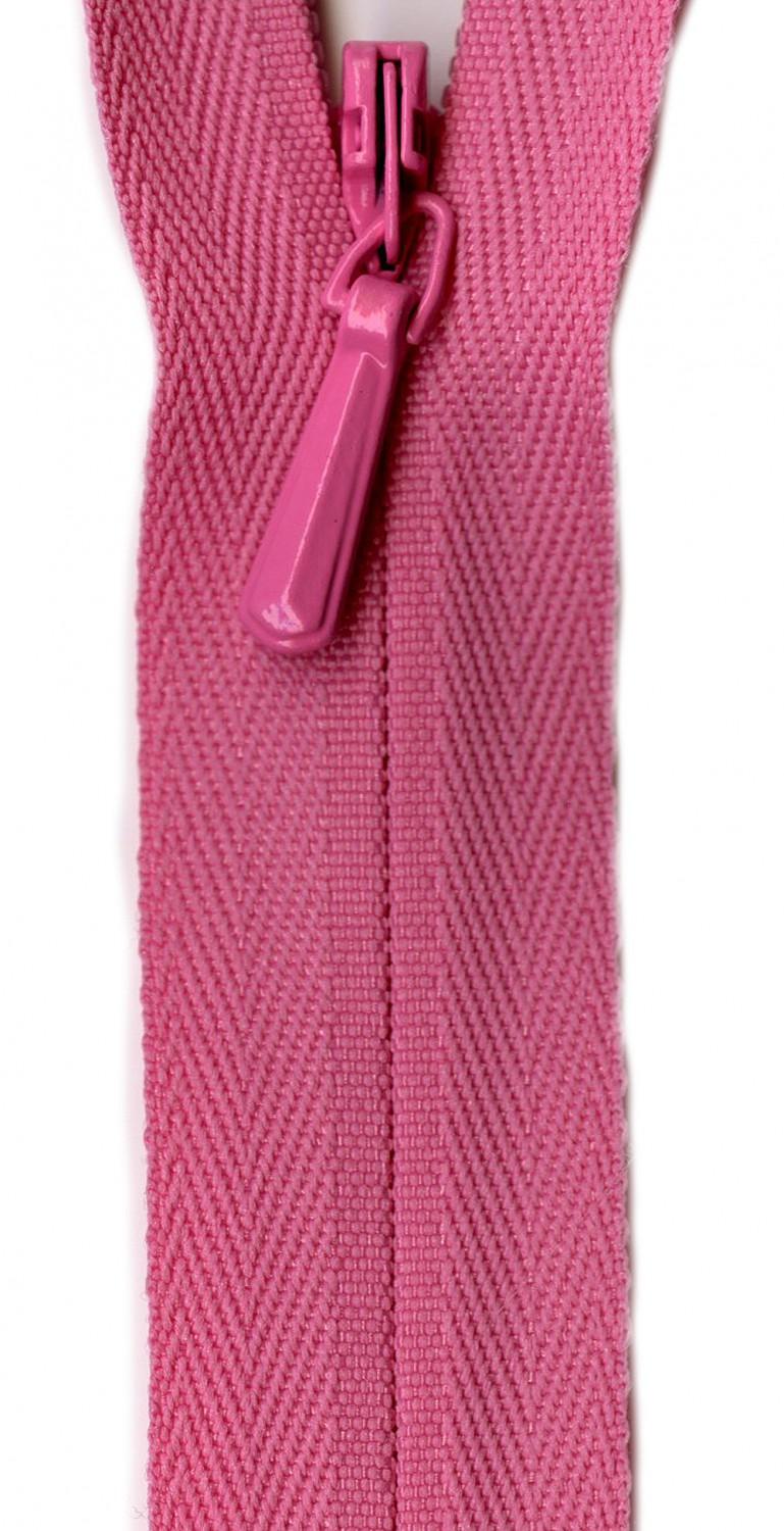 YKK Unique Invisible Zipper 14 Inch Hot Pink - UNI14-515