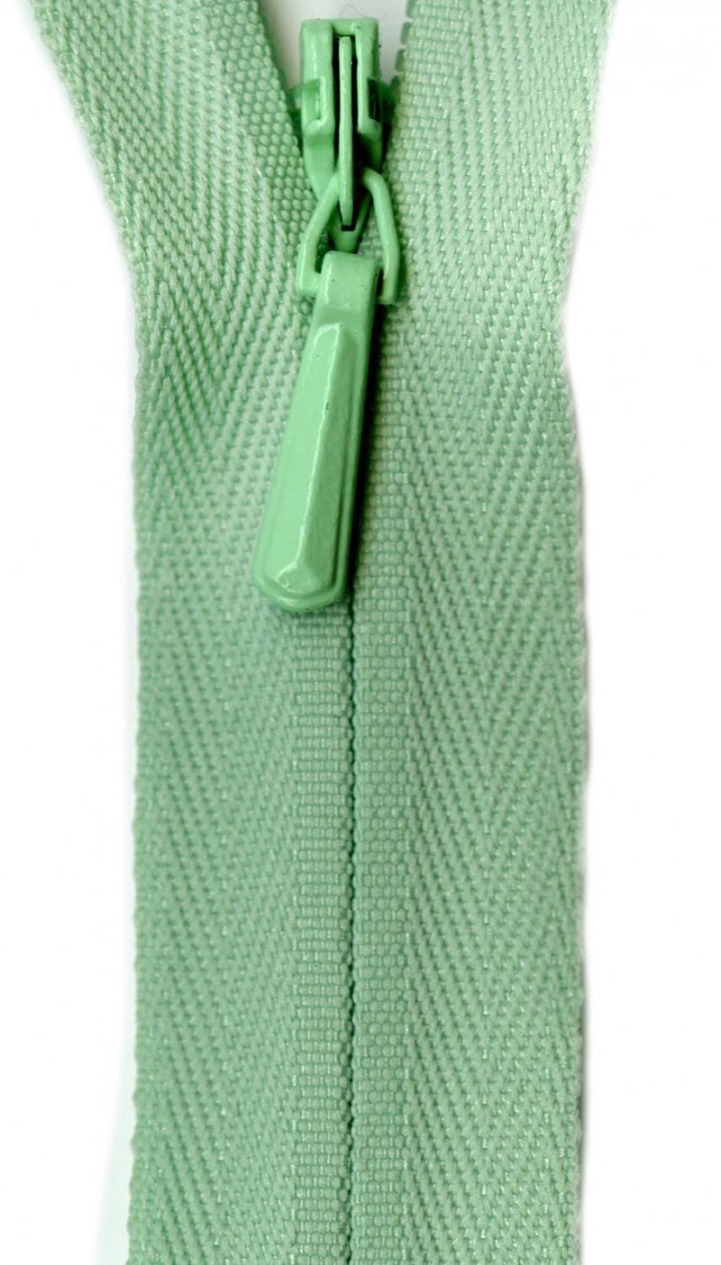 YKK Unique Invisible Zipper 14 Inch Mint Green - UNI14-532