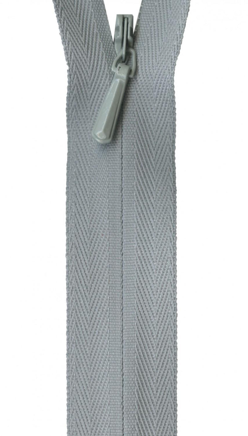YKK Unique Invisible Zipper 14 Inch Pearl Grey - UNI14-574
