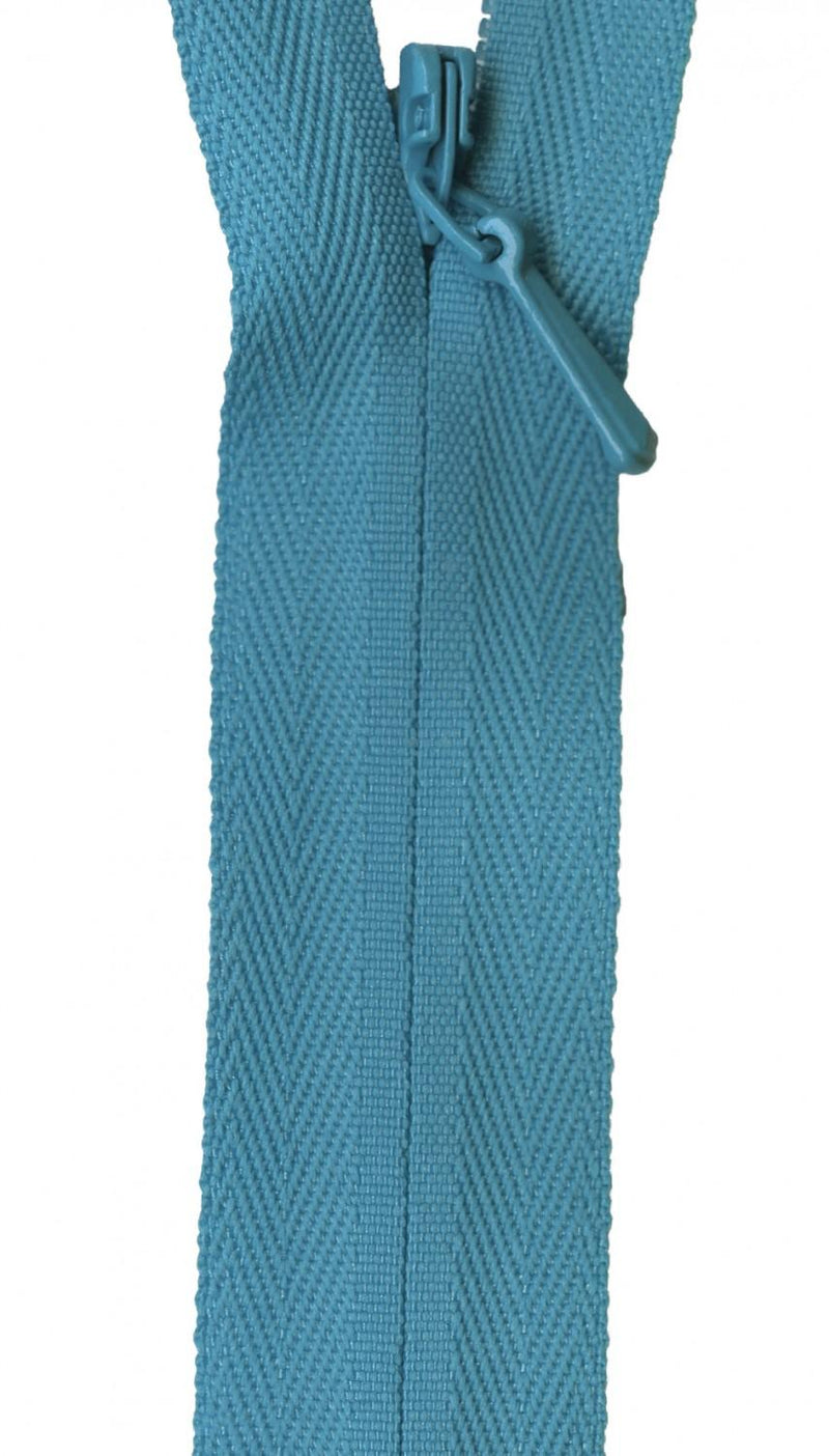 YKK Unique Invisible Zipper 18 Inch Aqua - UNI18-548