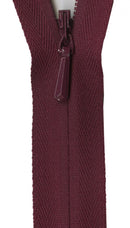 CHK YKK Unique Invisible Zipper 18 Inch Burgundy - UNI18-527