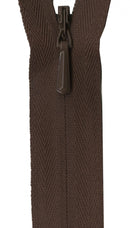 YKK Unique Invisible Zipper 18 Inch Chocolate - UNI18-568