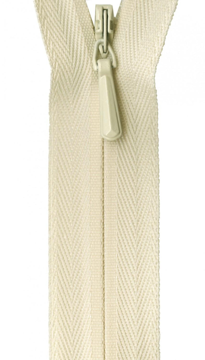 YKK Unique Invisible Zipper 18 Inch Cream - UNI18-801