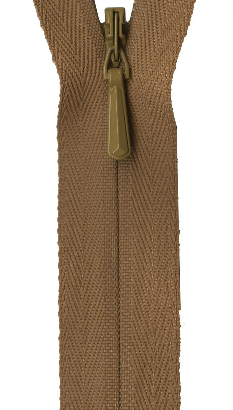 YKK Unique Invisible Zipper 18 Inch Gold - UNI18-508