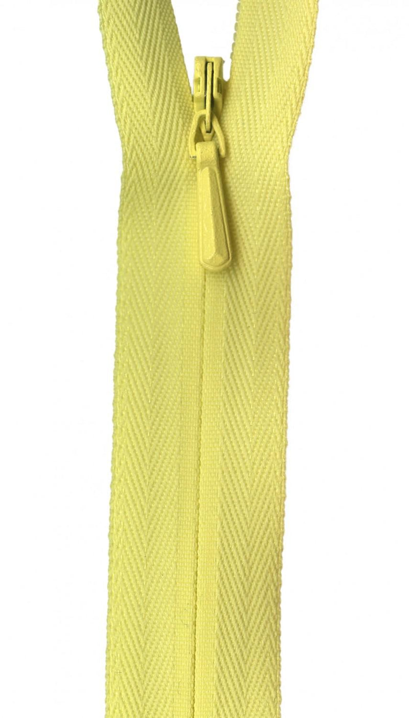YKK Unique Invisible Zipper 18 Inch Yellow - UNI18-503