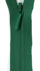 YKK Unique Invisible Zipper 22 Inch Kelly Green - UNI22-876