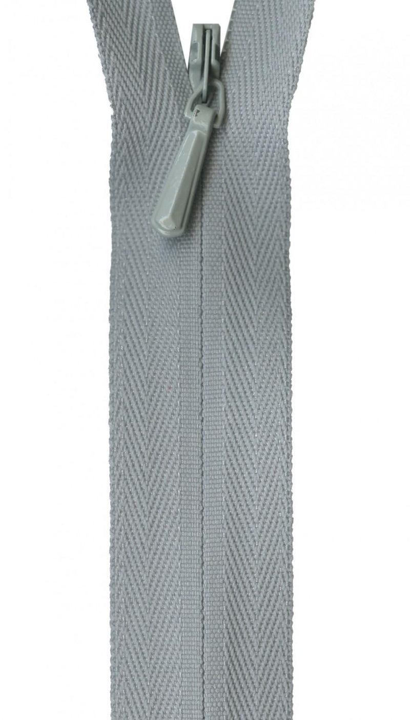 YKK Unique Invisible Zipper 22 Inch Pearl Gray - UNI22-574