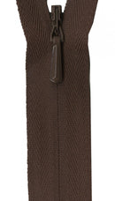 YKK Unique Invisible Zipper 9 Inch Chocolate - UNI09-568