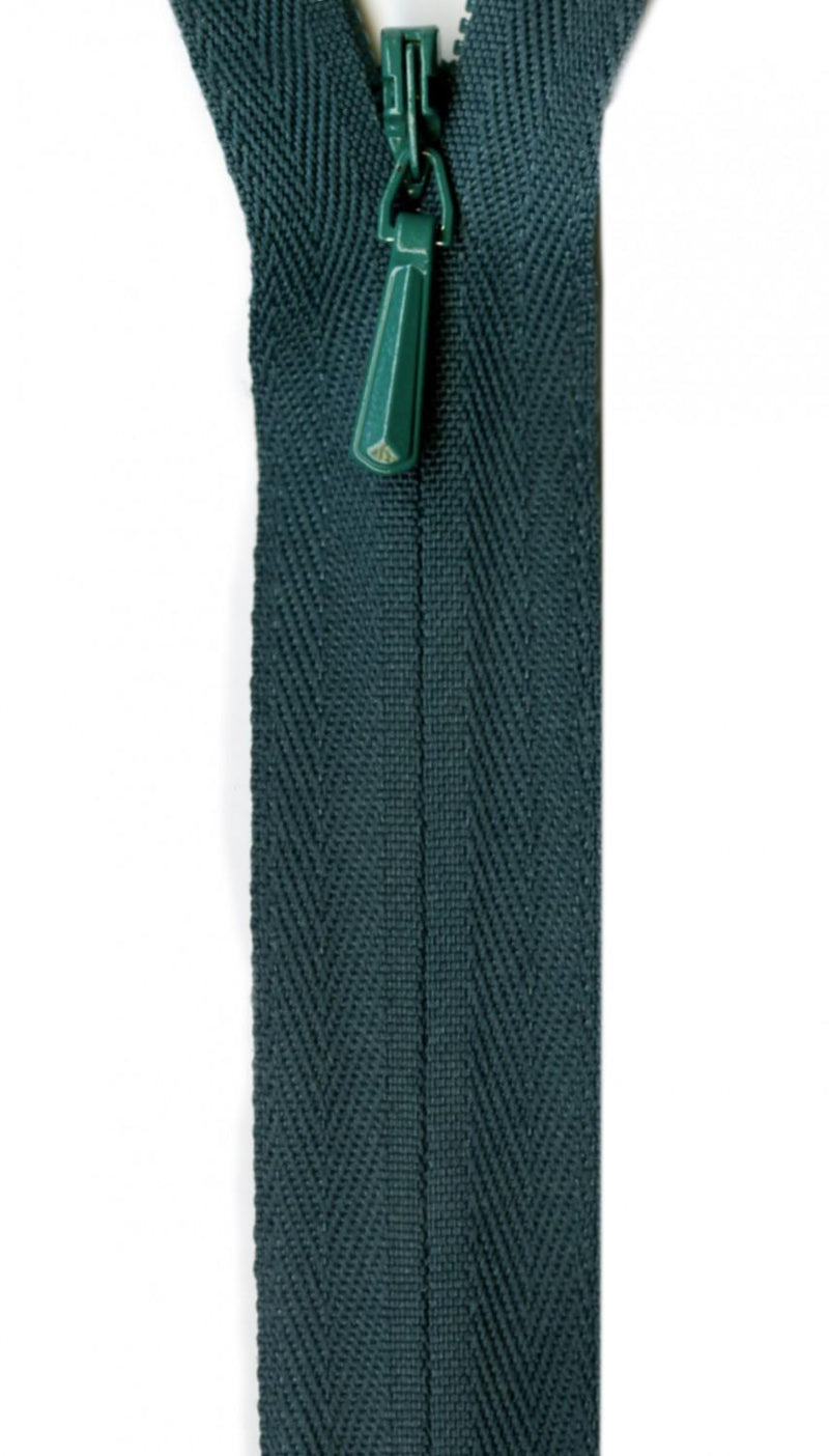 YKK Unique Invisible Zipper 9 Inch Hunter - UNI09-530