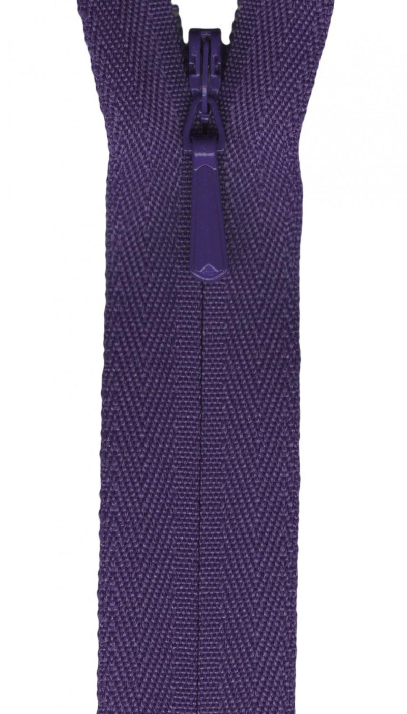 YKK Unique Invisible Zipper 9 Inch Purple - UNI09-559