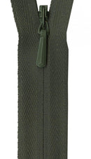 YKK Unique Invisivble Zipper 9 Inch Olive - UNI09-566