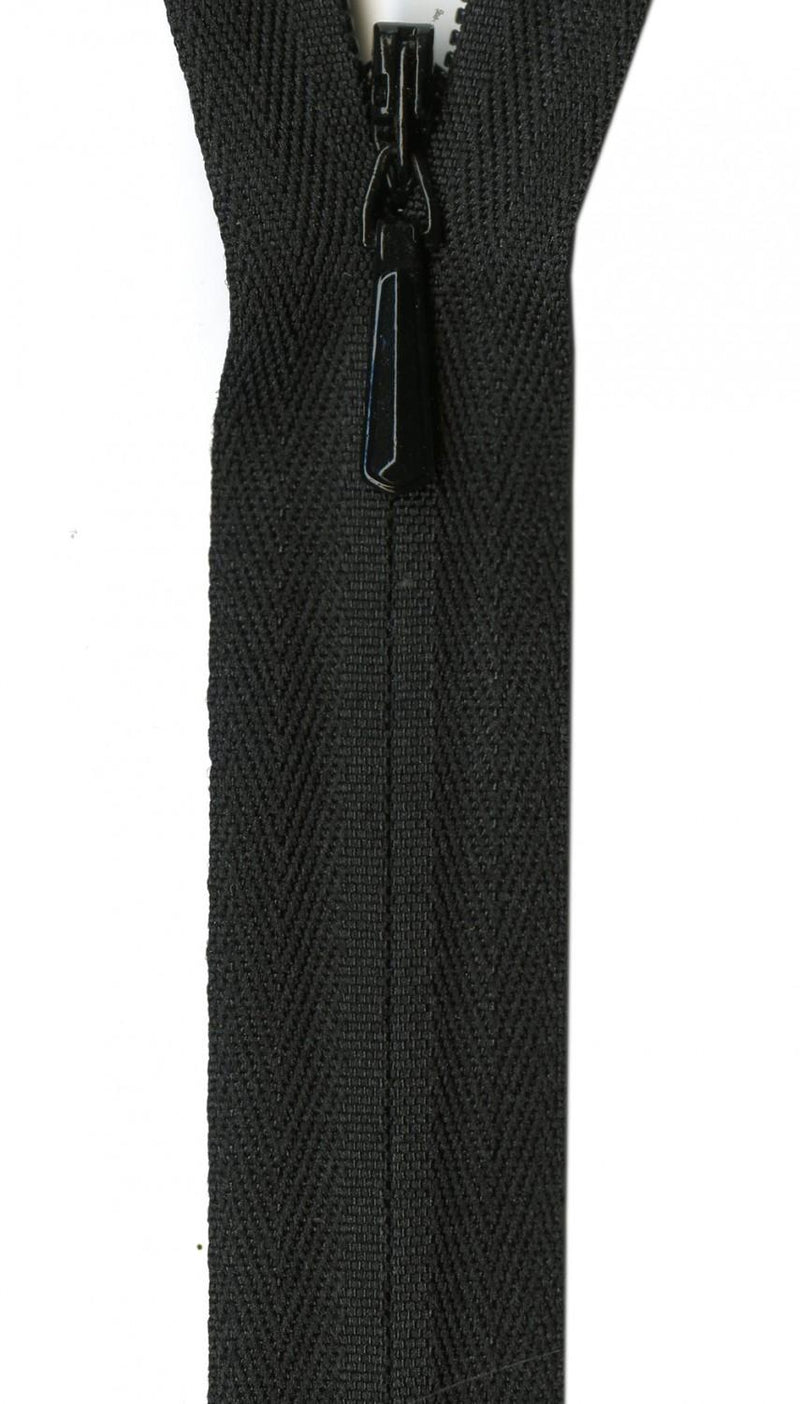 YKK Ziplon Zipper 14 Inch Black - ZIP14-580