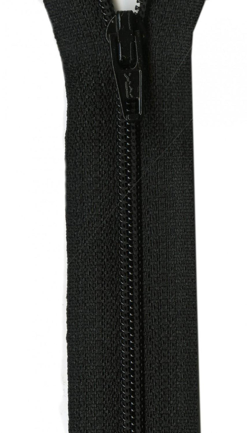 YKK Ziplon Zipper 16 Inch Black - ZIP16-580