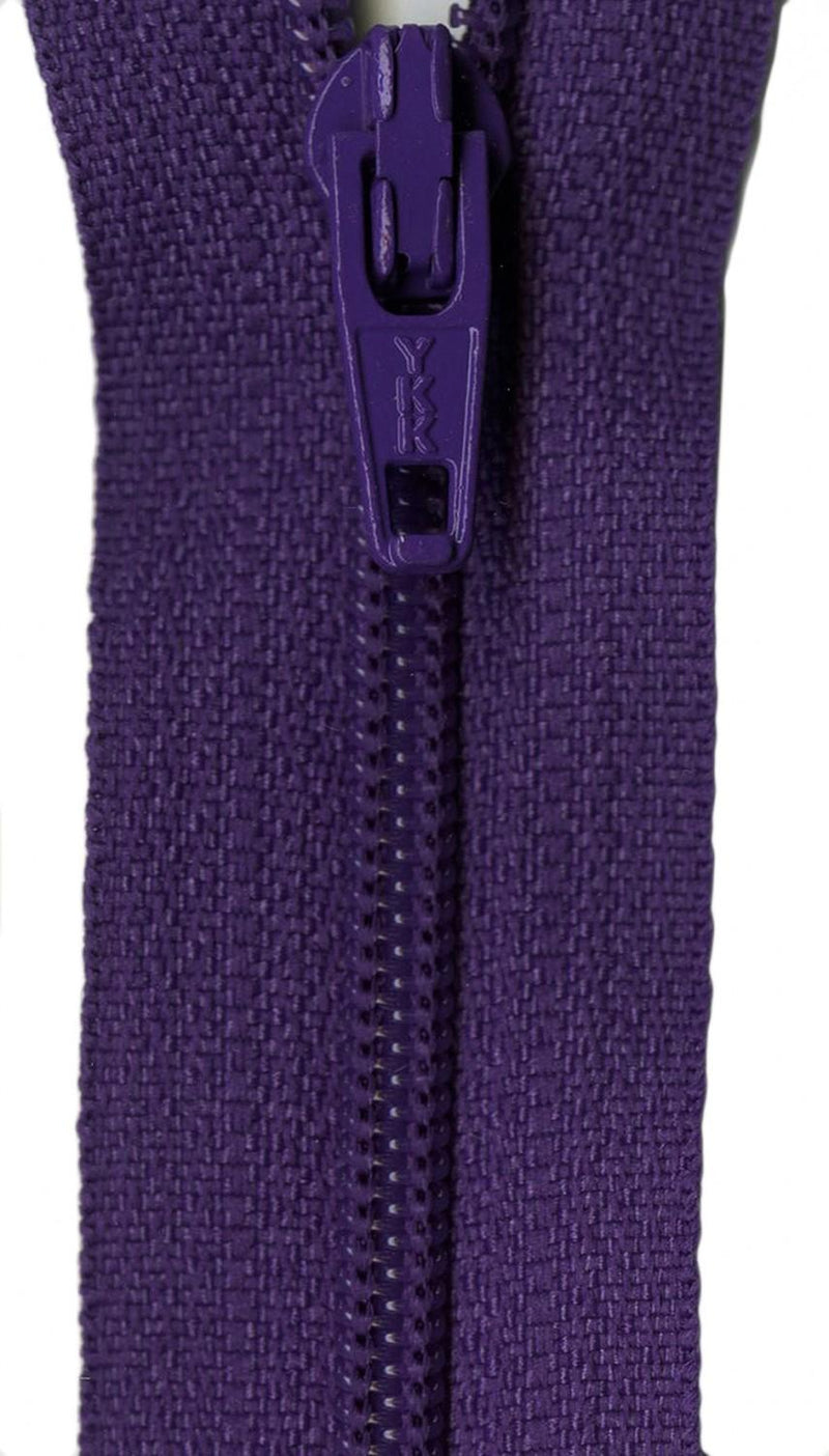 YKK Ziplon Zipper 16 Inch Purple - ZIP16-559