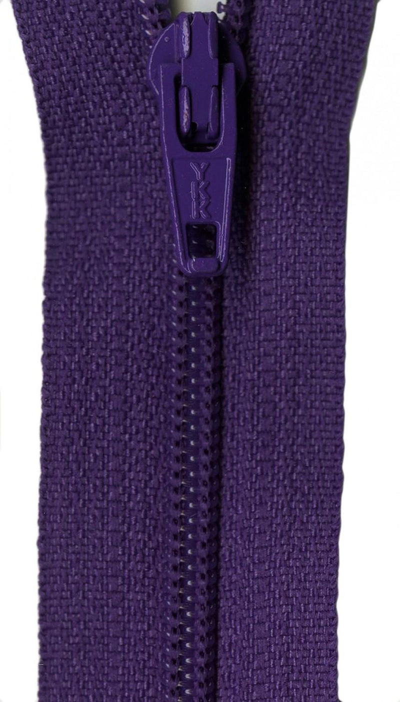 YKK Ziplon Zipper 18 Inch Purple - ZIP18-559
