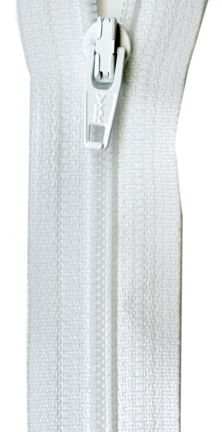 YKK Ziplon Zipper 18 Inch White - ZIP18-501