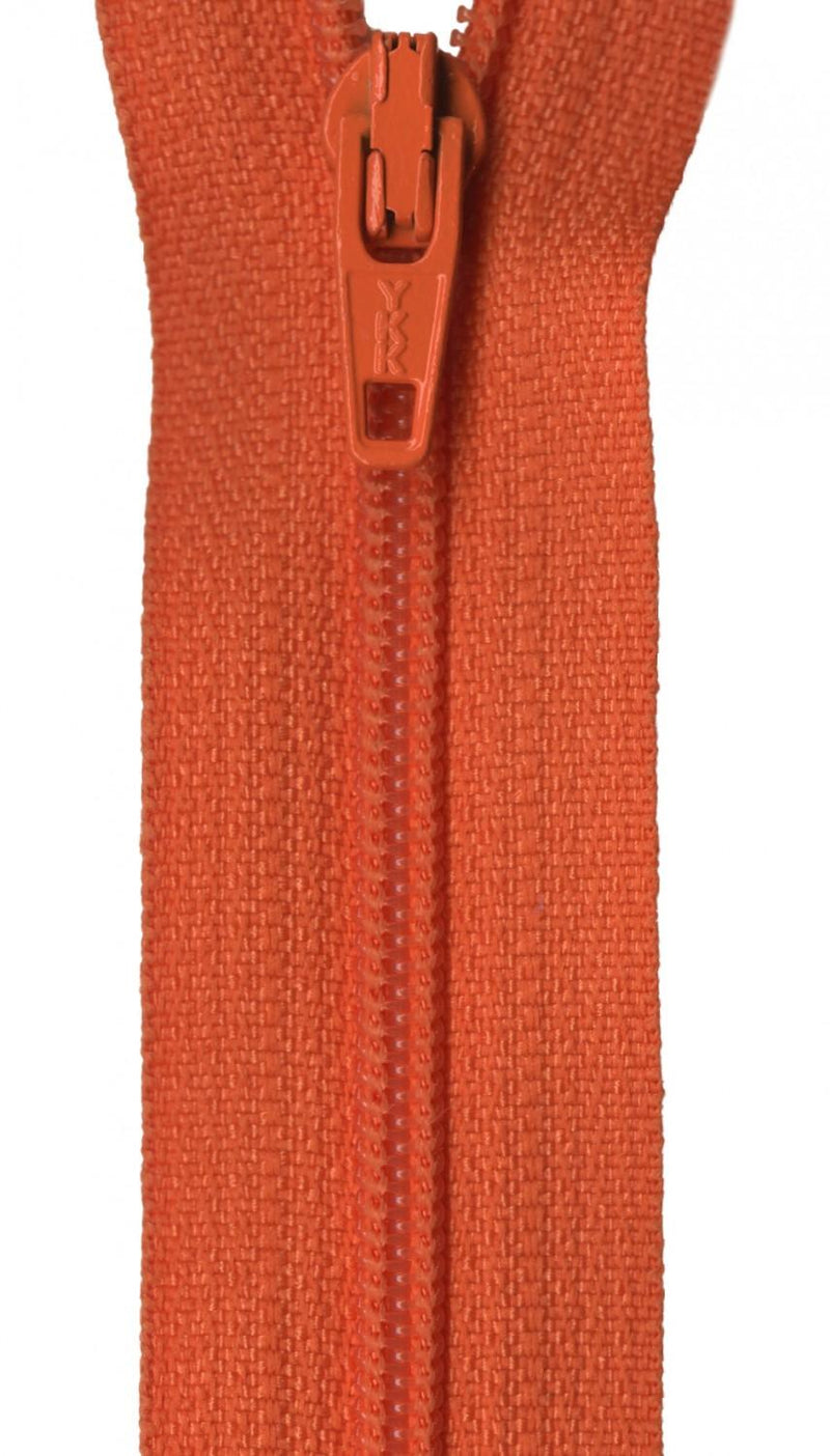 YKK Ziplon Zipper 7 Inch Burnt Orange - ZIP07-523