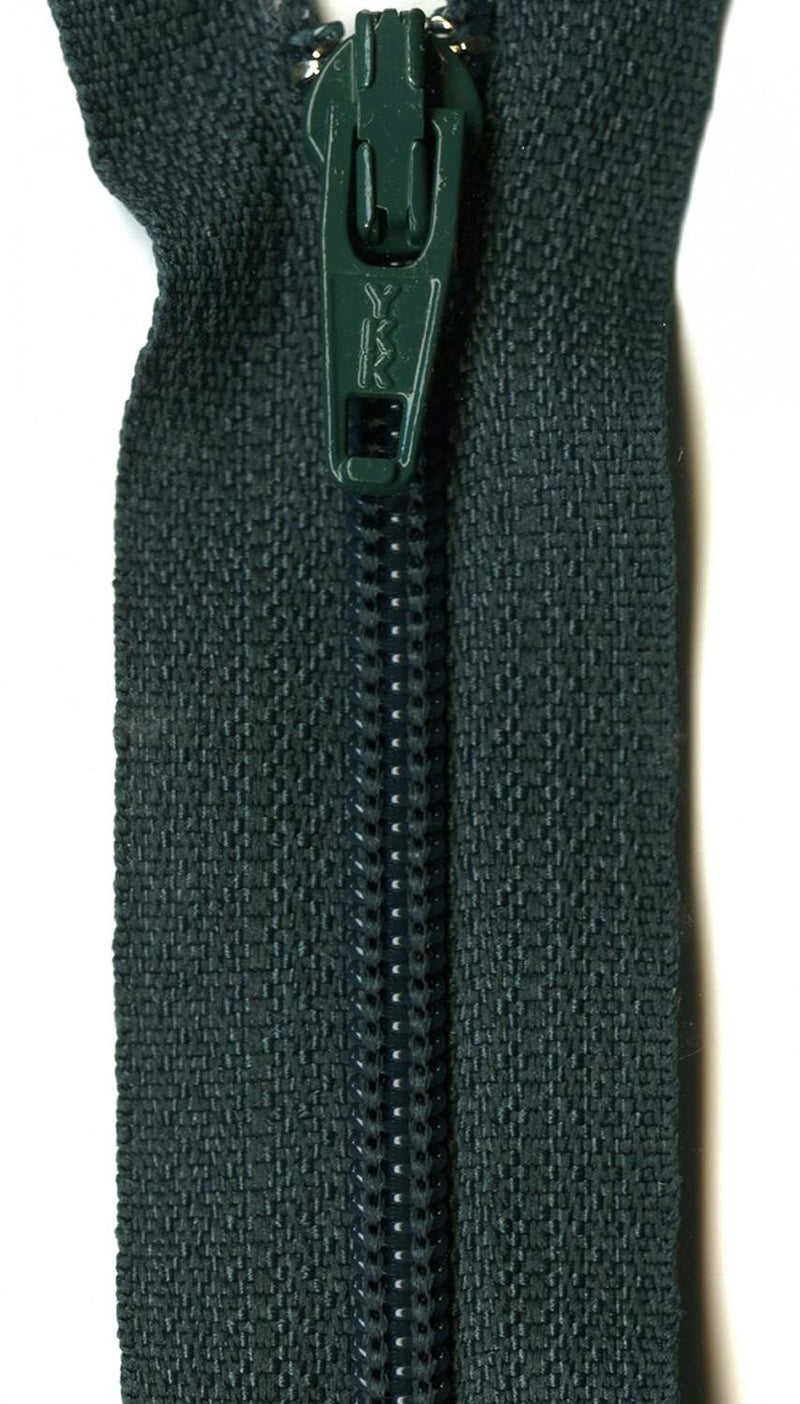 YKK Ziplon Zipper 7 Inch Dark Green - ZIP07-529