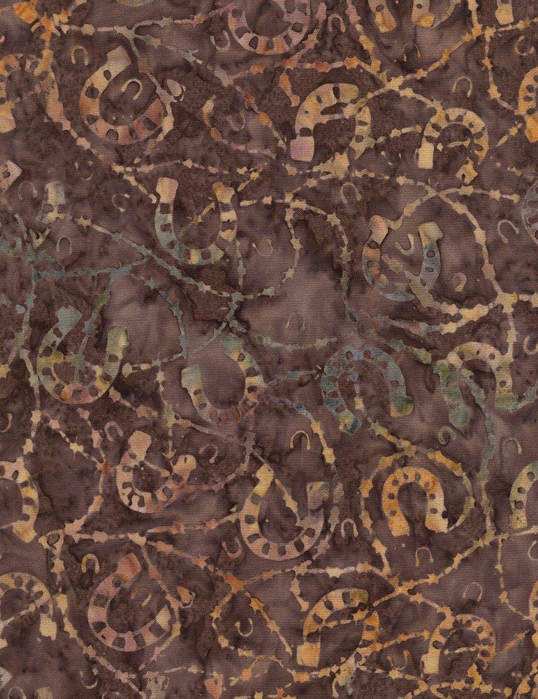 Timeless Treasures Batik B4930-SADDLE - Cotton Fabric